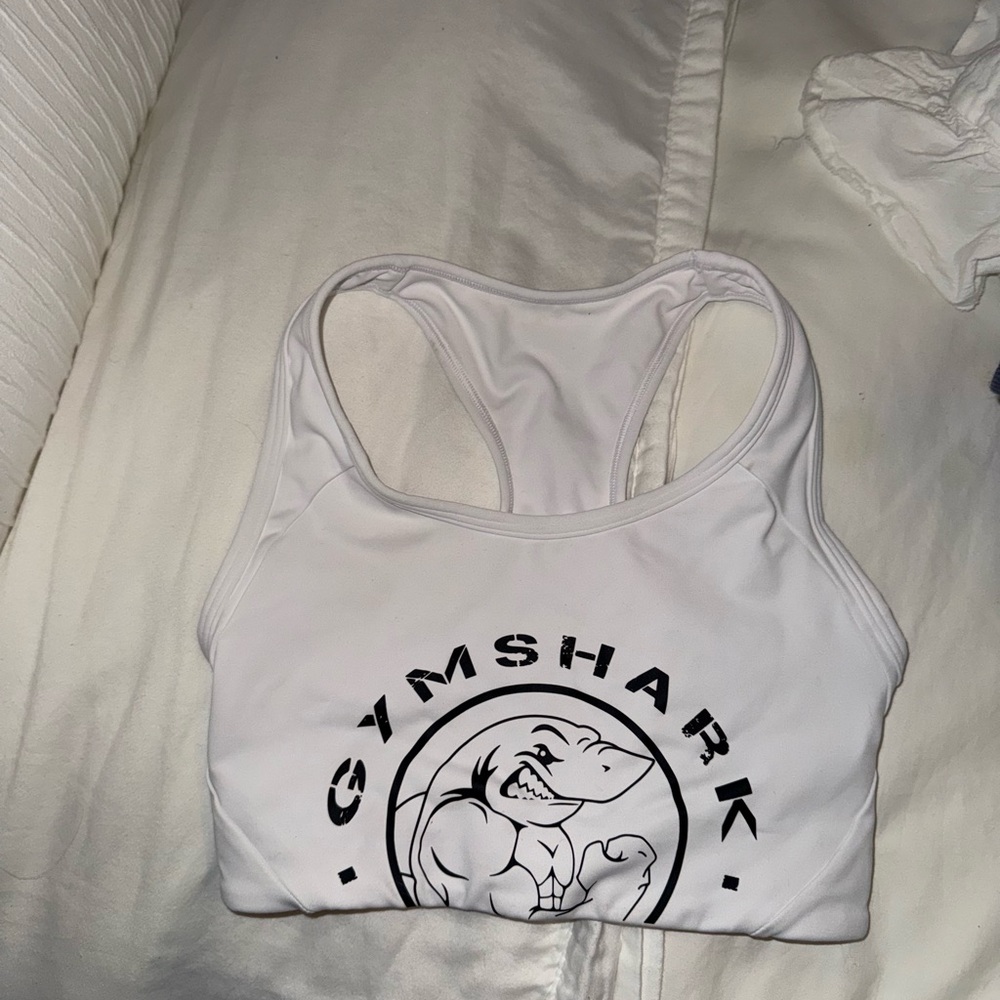 White Gymshark Sports Bra